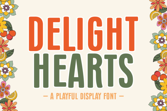 Delight Hearts: A Playful Font for Modern Design