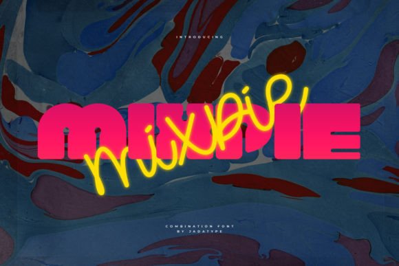 Mixpie: Where Bold Meets Script in Modern Typography