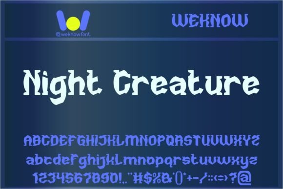 Night Creature: A Font That Weaves Magic into Modern Design