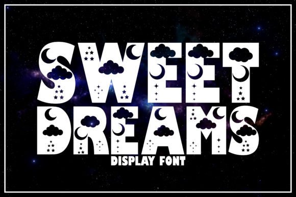 Sweet Dreams: A Dynamic Decorative Font for Creative Design