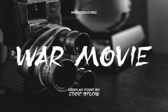 War Movie: A Brush Font for Dynamic Visual Storytelling